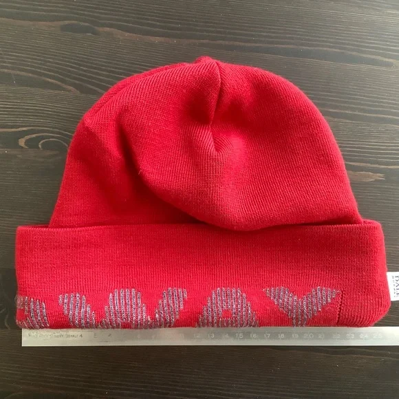 NWT Dale of Norway Double layer Merino Wool Toque/Hat/Beanie, Red & Grey - Picture 10 of 10
